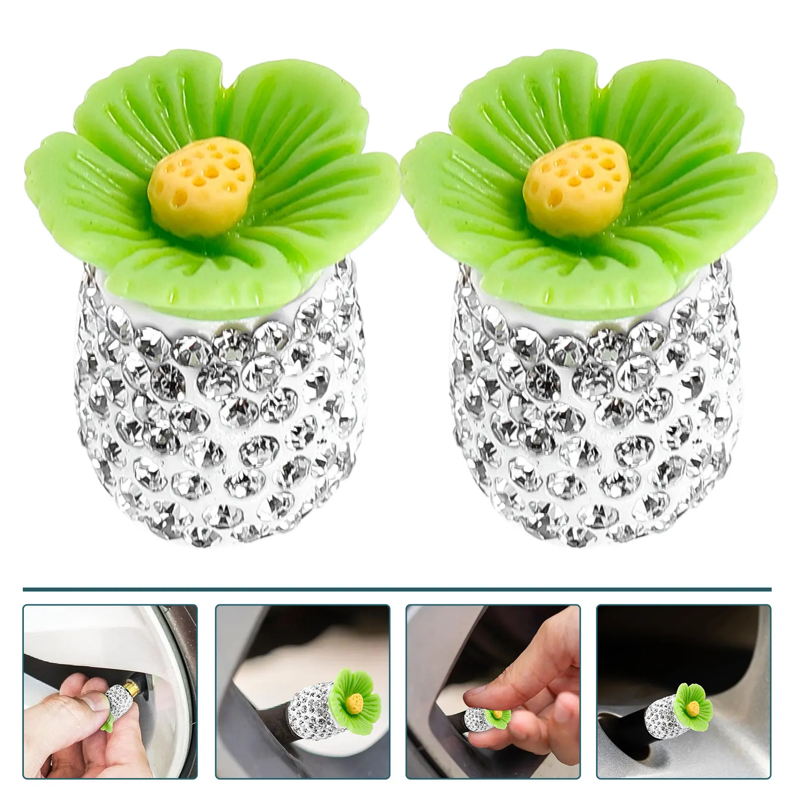 4Pcs Sparkling Tire Valve Caps High-Hardness Seal Protection Caps for Cars Trucks Suvs Motorcycles Tyre Air Valves Automotive
4Pcs Sparkling Tire Valve Caps High-Hardness Seal Protection Caps for Cars Trucks Suvs Motorcycles Tyre Air Valves Automotive
