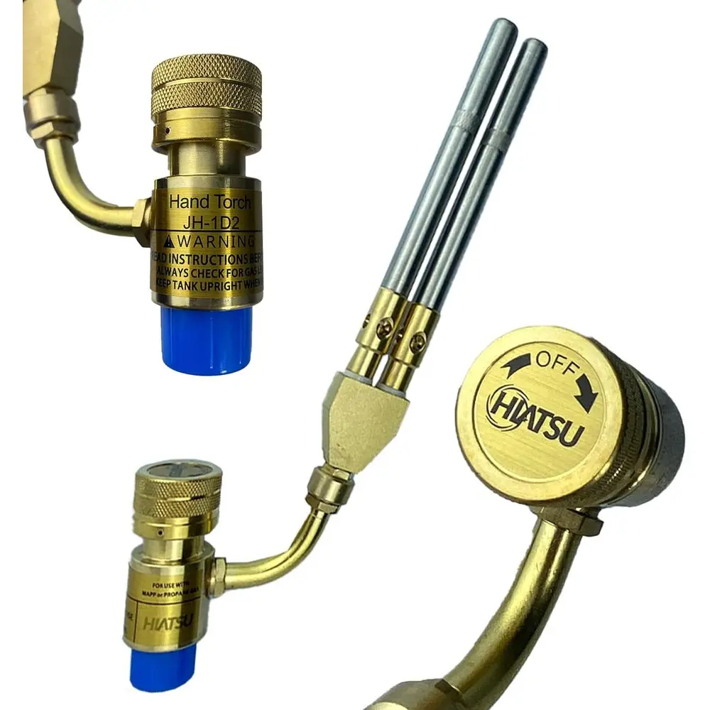 High-Output Heavy-Duty Propane Torch for Brazing and Soldering - Stainless Steel and Brass Construction with 360° Swivel Head
High-Output Heavy-Duty Propane Torch for Brazing and Soldering - Stainless Steel and Brass Construction with 360° Swivel Head