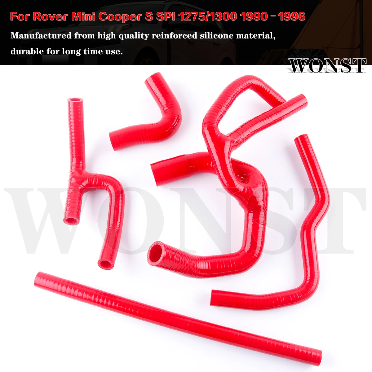Silicone Radiator & Heater Coolant Hose Kit For 1990-1996 Rover Classic Mini Cooper S SPI 1275/1300cc
Silicone Radiator & Heater Coolant Hose Kit For 1990-1996 Rover Classic Mini Cooper S SPI 1275/1300cc