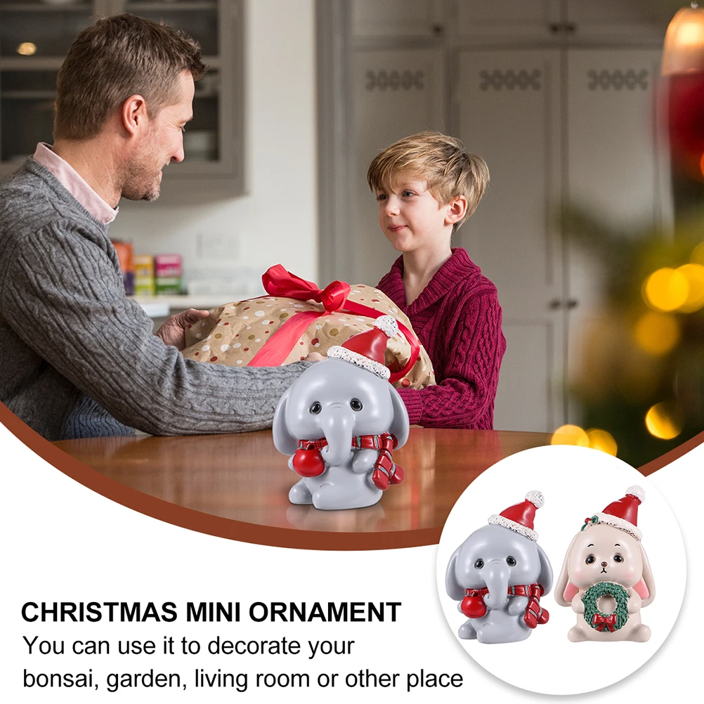 2 Pcs Decoration Christmas Ornaments Xmas Resin Crafts Miniature Landscape Accessory
2 Pcs Decoration Christmas Ornaments Xmas Resin Crafts Miniature Landscape Accessory