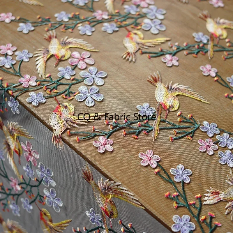 50x130cm wide quality Skirt dress fashion cloth good-look 3D flower bird gold embroidery lace net yarn tulle fabric for DIY
50x130cm wide quality Skirt dress fashion cloth good-look 3D flower bird gold embroidery lace net yarn tulle fabric for DIY