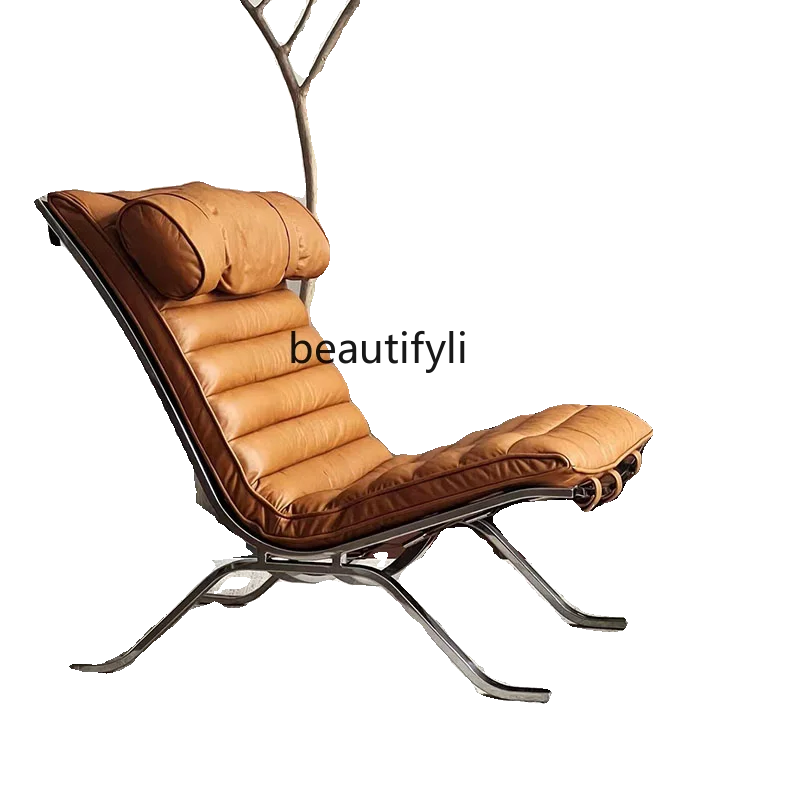 Single chair Italian light luxury leather sofa, high-end living room, leisure chair
Single chair Italian light luxury leather sofa, high-end living room, leisure chair