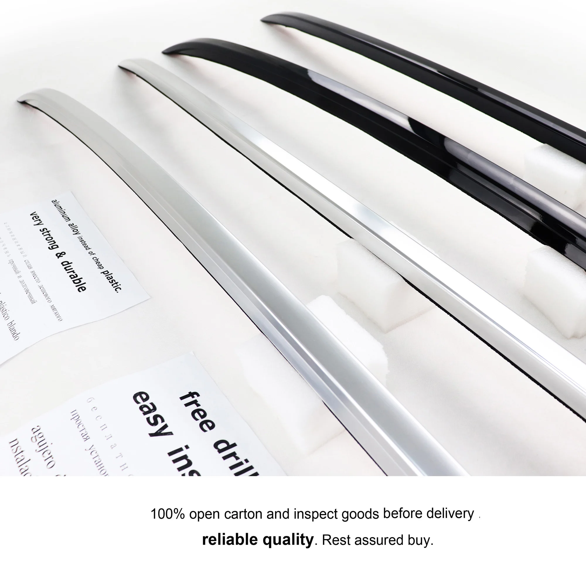 new OEM style roof rack bar roof rail for AUDI Q8 2022 2023 2024,original shape,aluminum alloy,free drill hole,easy installation
new OEM style roof rack bar roof rail for AUDI Q8 2022 2023 2024,original shape,aluminum alloy,free drill hole,easy installation