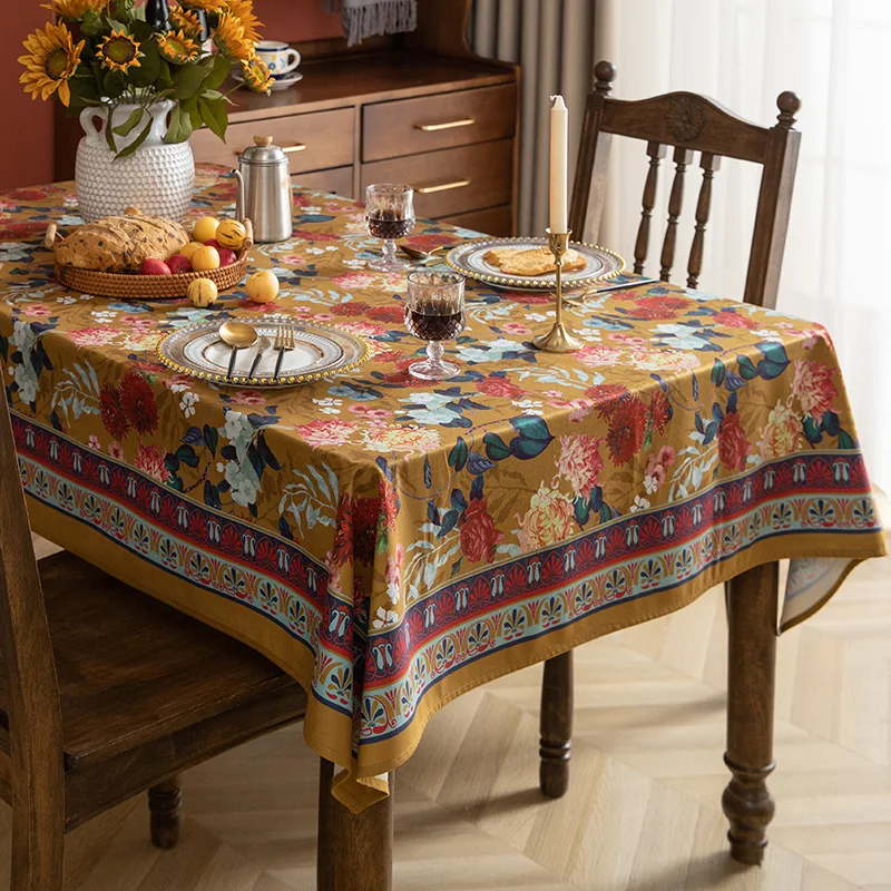 Home Light luxury and high-end pastoral tablecloth restaurant printing atmosphere tablecloth rectangular coffee dust-proof cover
Home Light luxury and high-end pastoral tablecloth restaurant printing atmosphere tablecloth rectangular coffee dust-proof cover