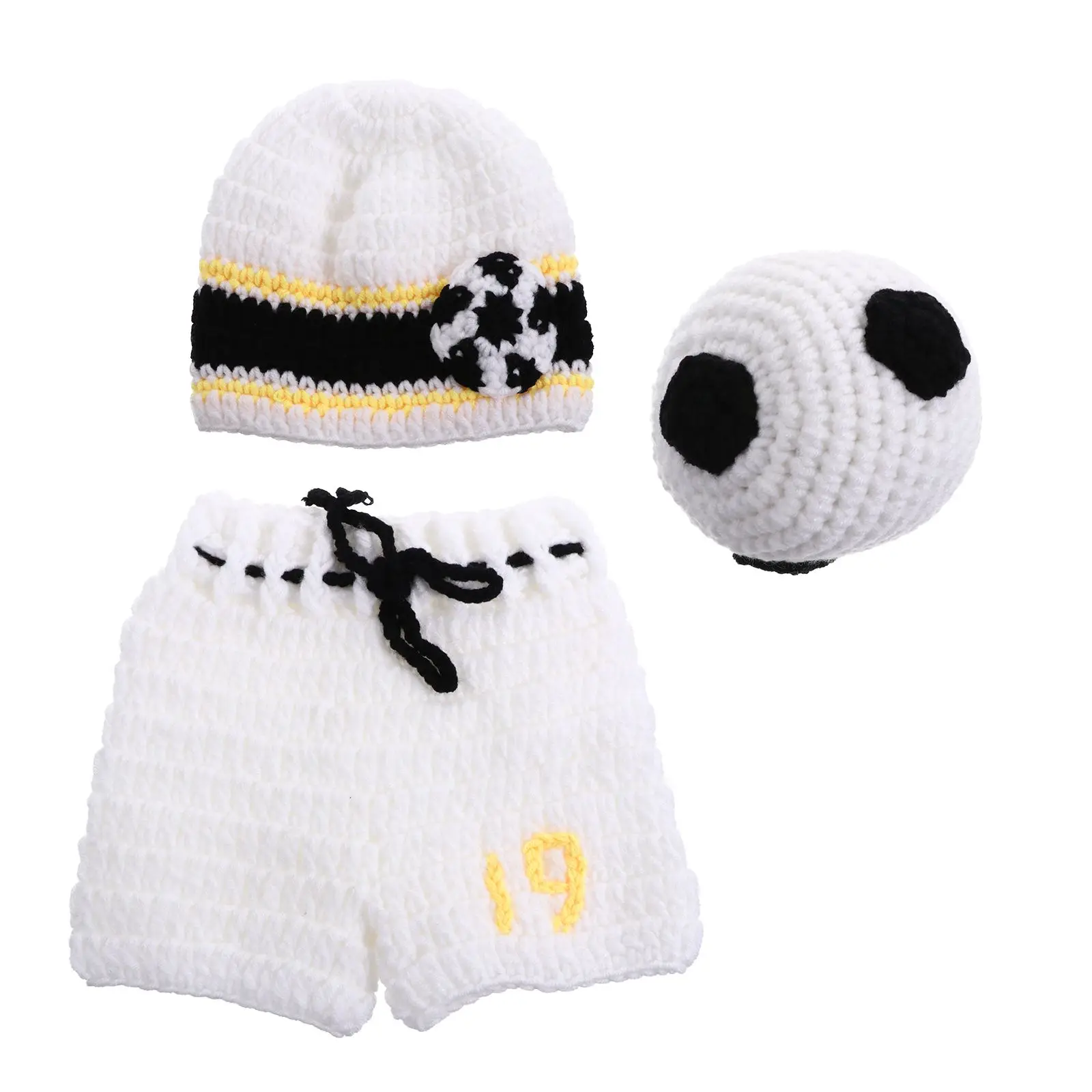 Photo Props Set Newborn Costume Knitted Hat Shorts Football Cute Outfit Boy Photoshoot Warm Soft Premium Material
Photo Props Set Newborn Costume Knitted Hat Shorts Football Cute Outfit Boy Photoshoot Warm Soft Premium Material