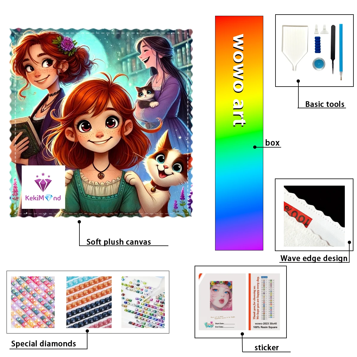 【kekim_ Diamond Art】The girl and her flower cat 100% resin FD+ab+xc Diamond Stamping Kit Perfect Masterpiece worth Buying
【kekim_ Diamond Art】The girl and her flower cat 100% resin FD+ab+xc Diamond Stamping Kit Perfect Masterpiece worth Buying