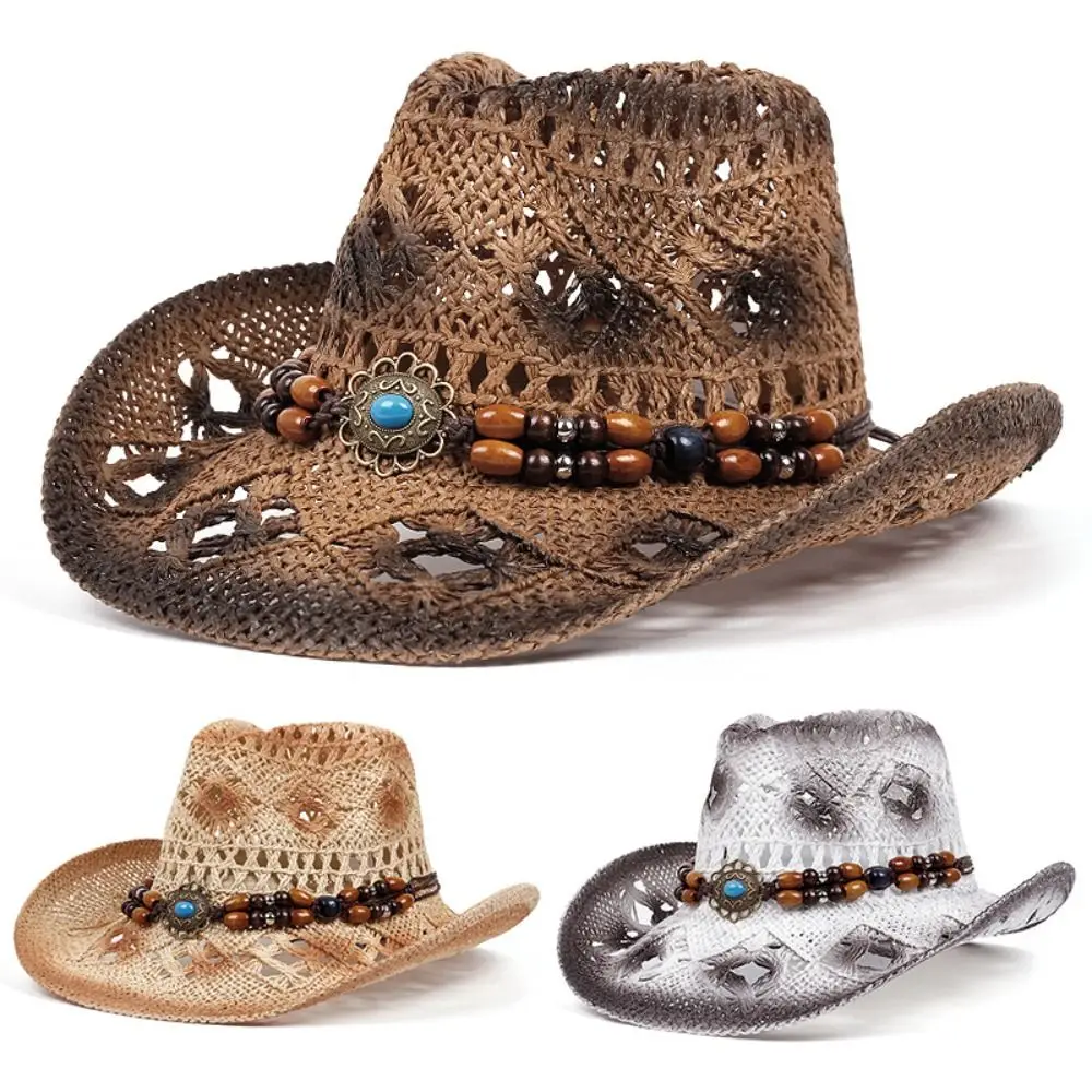 Retro Wide Brim Western Cowboy Hat Solid Color Ethnic Style Panama Cap Breathable Hollow Out Cowgirl Visor Cap Girl
Retro Wide Brim Western Cowboy Hat Solid Color Ethnic Style Panama Cap Breathable Hollow Out Cowgirl Visor Cap Girl