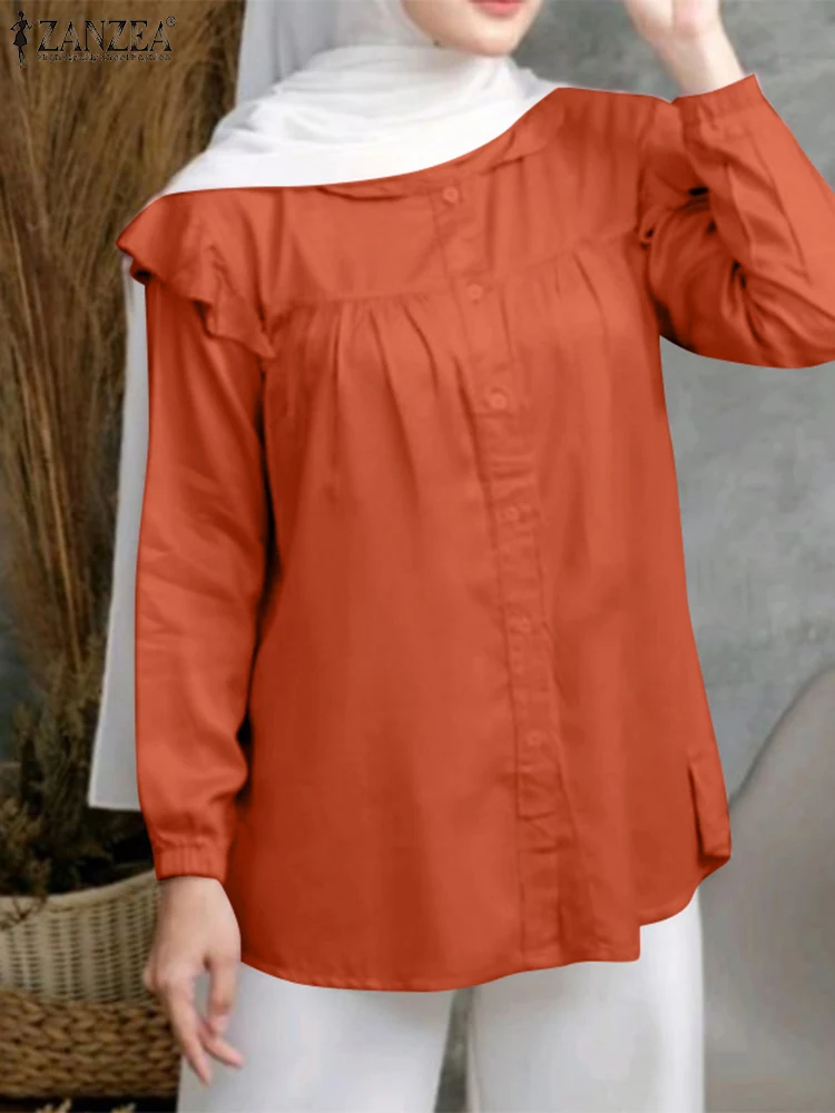 ZANZEA Fashion Long Sleeve Muslim Tops Women Solid Blouse Turkey Abaya Duabi Kaftan 2023 Autumn Elegant Shirt Hijab Blusas Mujer
ZANZEA Fashion Long Sleeve Muslim Tops Women Solid Blouse Turkey Abaya Duabi Kaftan 2023 Autumn Elegant Shirt Hijab Blusas Mujer