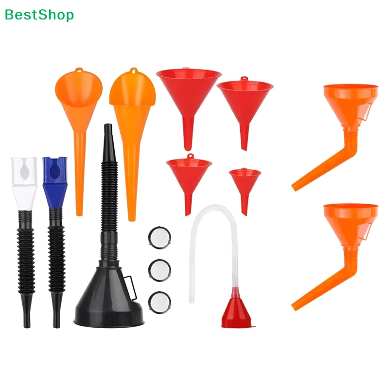 〔R〕Multi-size Plastic Funnel Set, Car Oil Filling Funnels with Filter Mesh & Flexible Extension Tube
〔R〕Multi-size Plastic Funnel Set, Car Oil Filling Funnels with Filter Mesh & Flexible Extension Tube