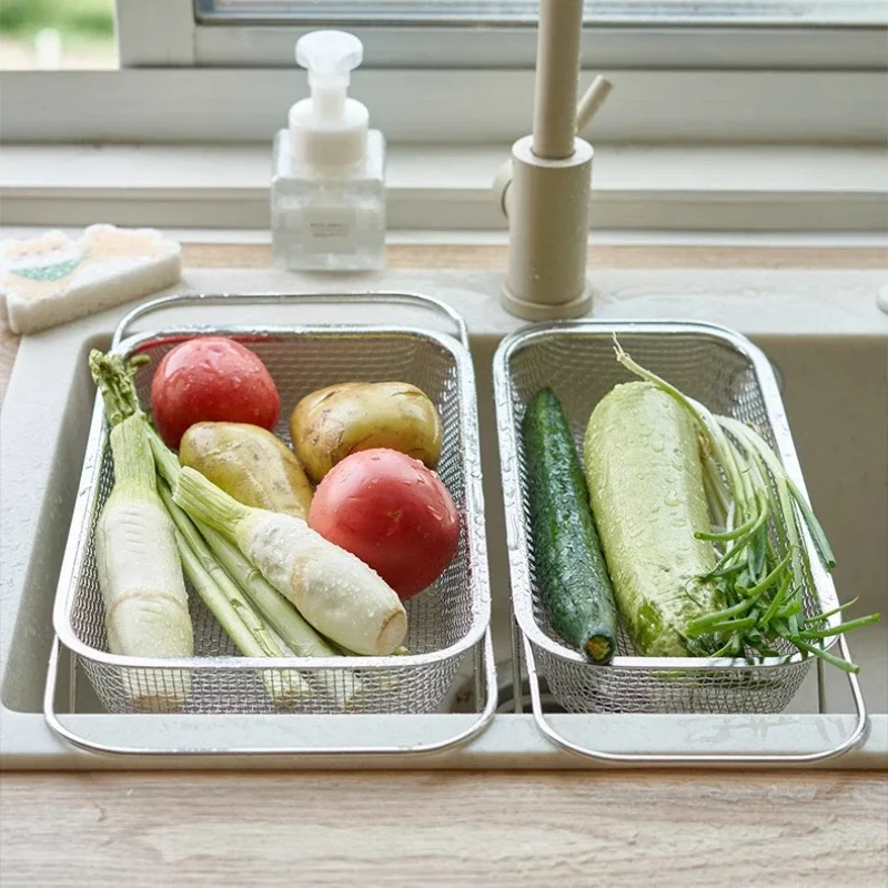 Sink Strainer Drainer Basket 304 Stainless Steel Expandable Sink Colander Strainer Basket for Vegetables Fruits Pasta Dishes
Sink Strainer Drainer Basket 304 Stainless Steel Expandable Sink Colander Strainer Basket for Vegetables Fruits Pasta Dishes