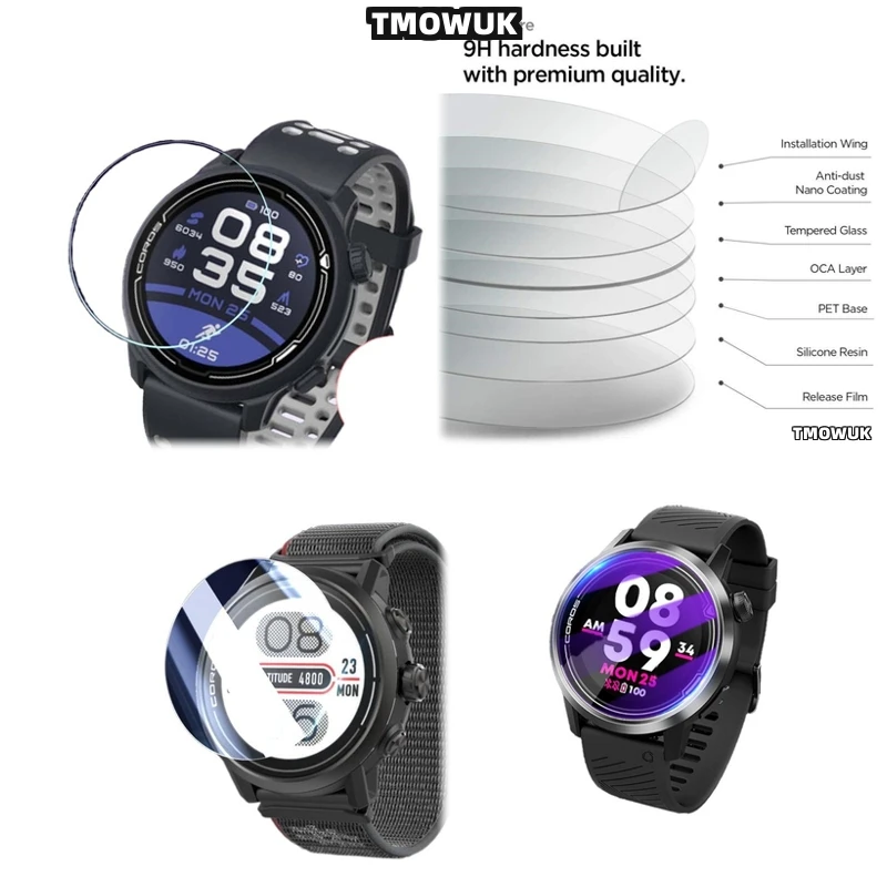 For Coros PACE 2 3 42 46 MM APEX 2 Pro VERTIX 2 2S HD Screen Protector Tempered Glass 9H Smart Watch Protection Film
For Coros PACE 2 3 42 46 MM APEX 2 Pro VERTIX 2 2S HD Screen Protector Tempered Glass 9H Smart Watch Protection Film