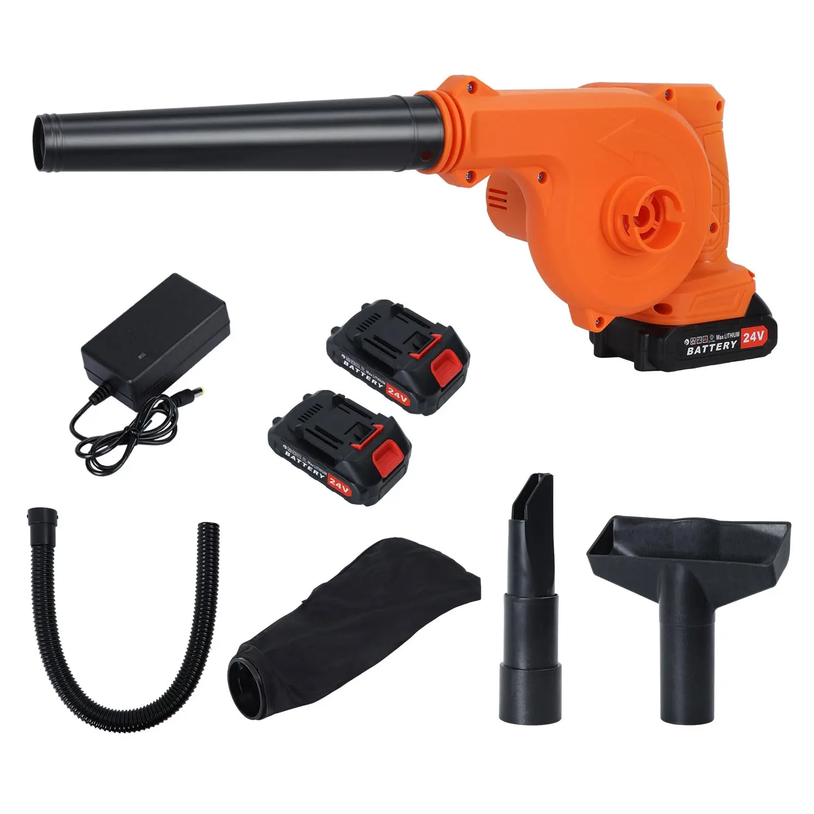 Cordless DIY Leaf Blower 2in1 Blower/Vacuum Brushed Motor 580W Noise Portable Battery Charger Lawn Care
Cordless DIY Leaf Blower 2in1 Blower/Vacuum Brushed Motor 580W Noise Portable Battery Charger Lawn Care