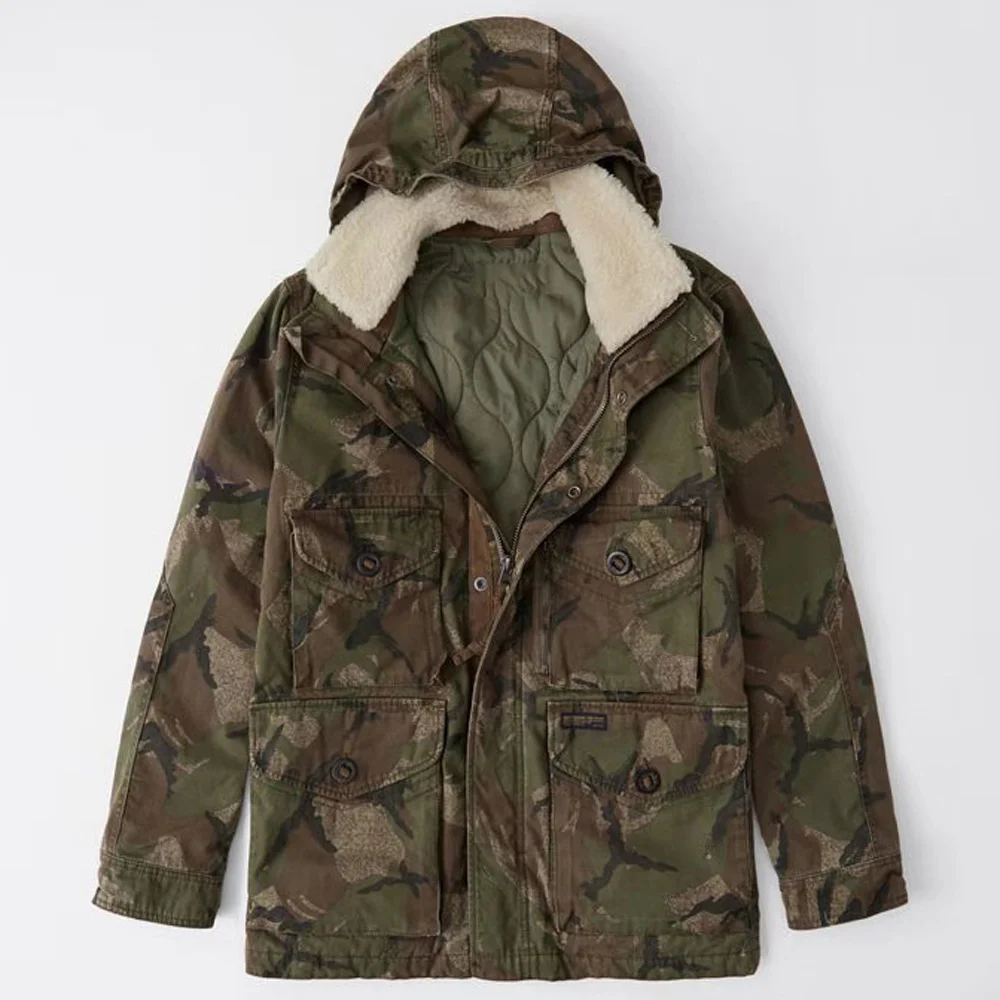 Cotton Trench Padded Hooded Down s Men Winter Woolen Collar Camouflage Jacket Windbreaker Military Coat Man Clothing
Cotton Trench Padded Hooded Down s Men Winter Woolen Collar Camouflage Jacket Windbreaker Military Coat Man Clothing