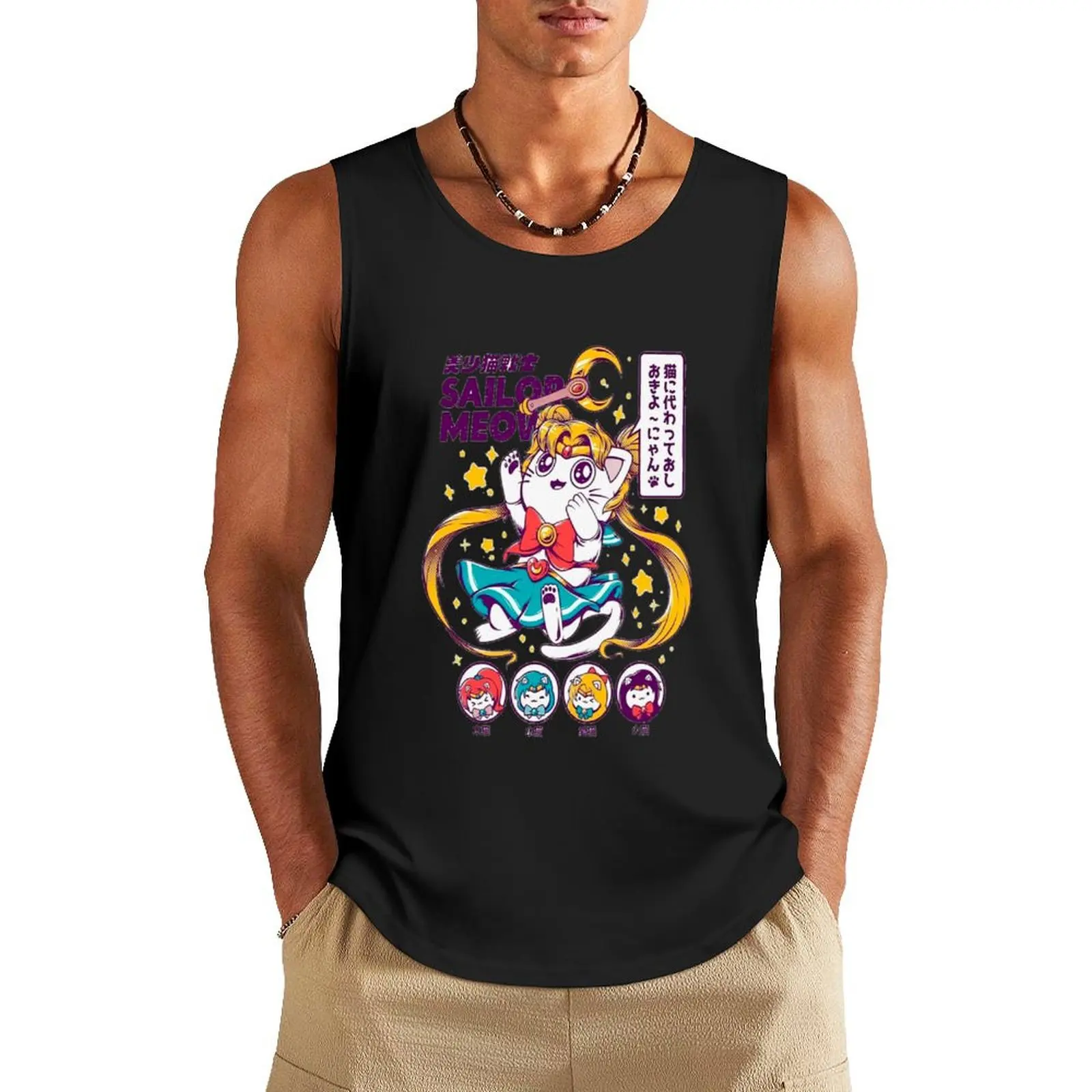 sailor meow Tank Top new in tops & t-shirt Men gym sportswear sexy clothes men t-shirts for Men's gym
sailor meow Tank Top new in tops & t-shirt Men gym sportswear sexy clothes men t-shirts for Men's gym