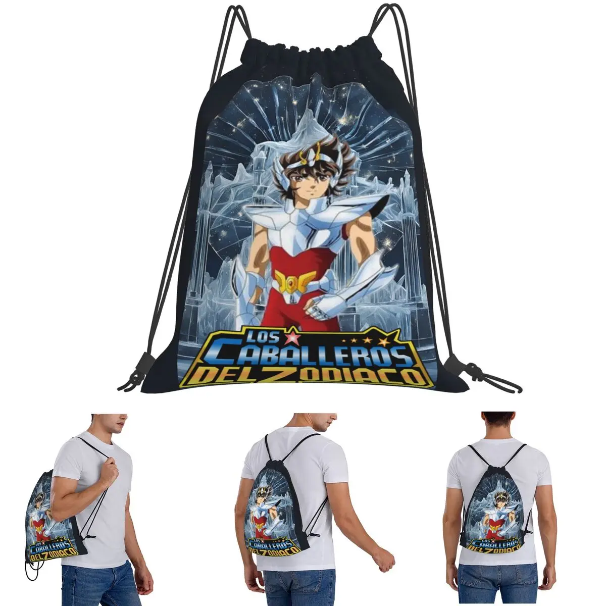 Anime Knights Of The Zodiac Seiya Backpacks Casual Drawstring Bags Storage Bag Book Bags for Man Woman School
Anime Knights Of The Zodiac Seiya Backpacks Casual Drawstring Bags Storage Bag Book Bags for Man Woman School