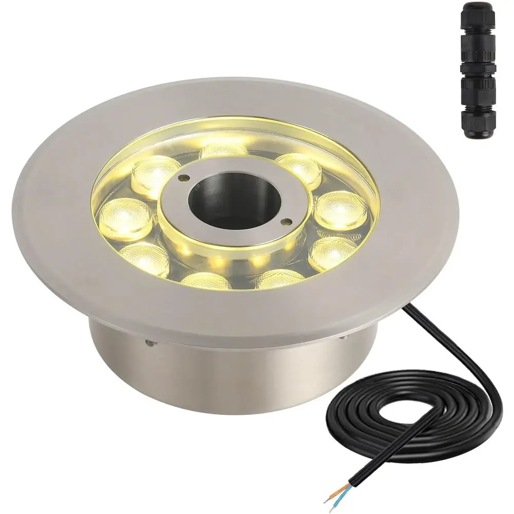 Светодиодные фонтанные светильники, теплый белый свет, уличные, погружные, 18 Вт, 12 В, AC/DC, из нержавеющей стали, IP68, водонепроницаемые, для ландшафтного и подводного освещения
Светодиодные фонтанные светильники, теплый белый свет, уличные, погружные, 18 Вт, 12 В, AC/DC, из нержавеющей стали, IP68, водонепроницаемые, для ландшафтного и подводного освещения