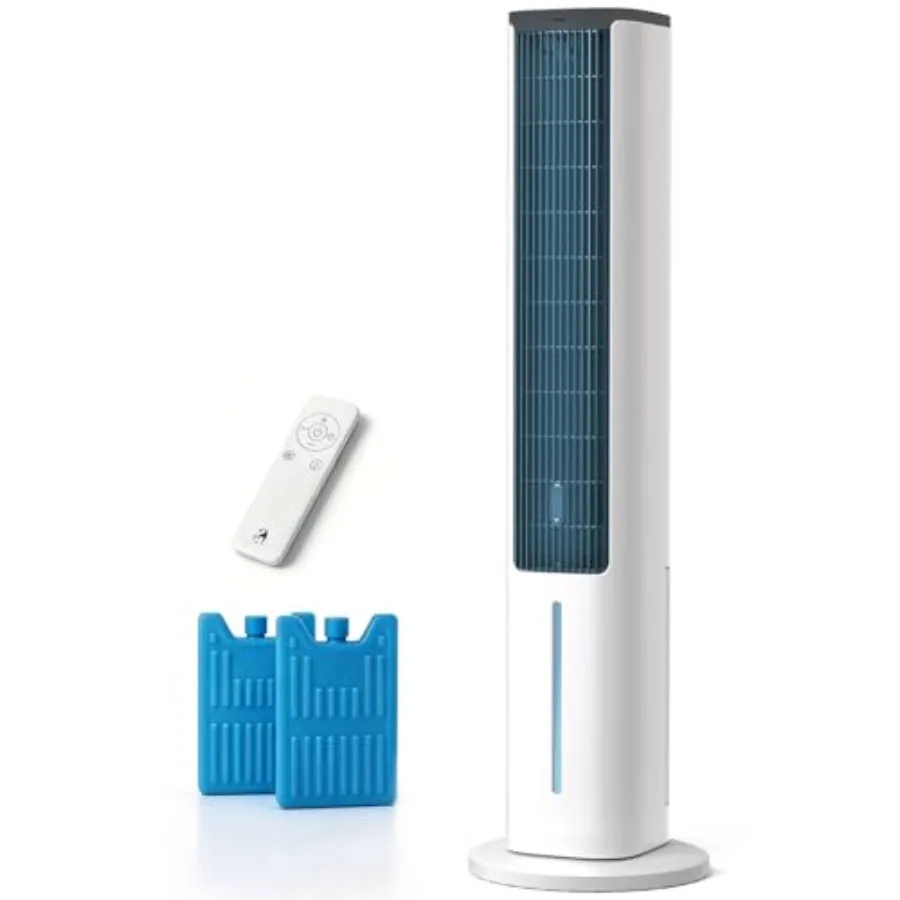 Evaporative Air Cooler for bedroom office use, plastic housing, white, 3-in-1 portable cooling with ice packs, 80 oscillation,
Evaporative Air Cooler for bedroom office use, plastic housing, white, 3-in-1 portable cooling with ice packs, 80 oscillation,