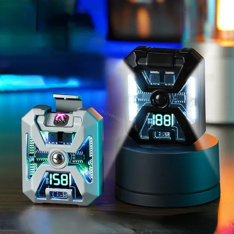 New Metal Outdoor Windproof Pulse Cross Double Arc USB Electric Lighter Touch Sensing LED Display Power Durable Life Men's Gifts
New Metal Outdoor Windproof Pulse Cross Double Arc USB Electric Lighter Touch Sensing LED Display Power Durable Life Men's Gifts