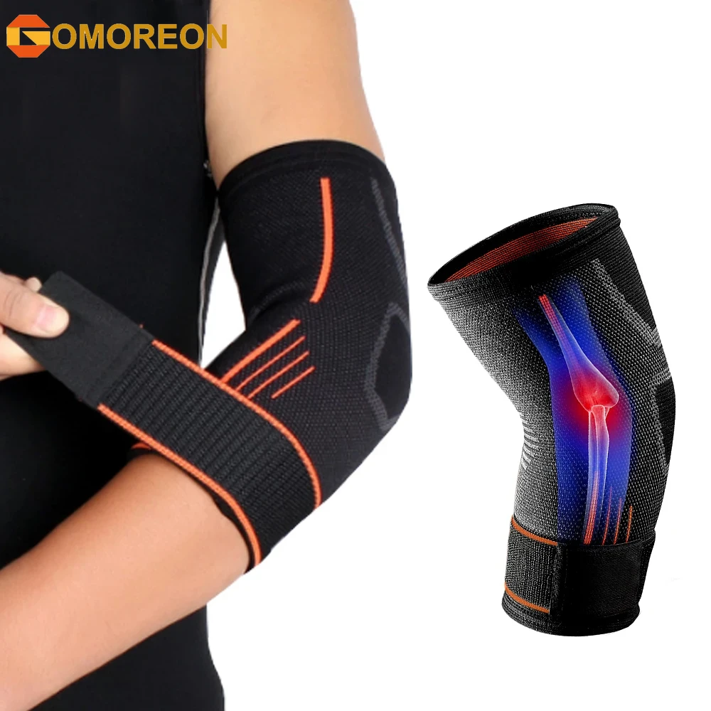 1Pcs Fitness Elbow Brace Compression Support Sleeve for Tendonitis, Tennis Elbow, Golf Treatment - Reduce Joint Pain
1Pcs Fitness Elbow Brace Compression Support Sleeve for Tendonitis, Tennis Elbow, Golf Treatment - Reduce Joint Pain