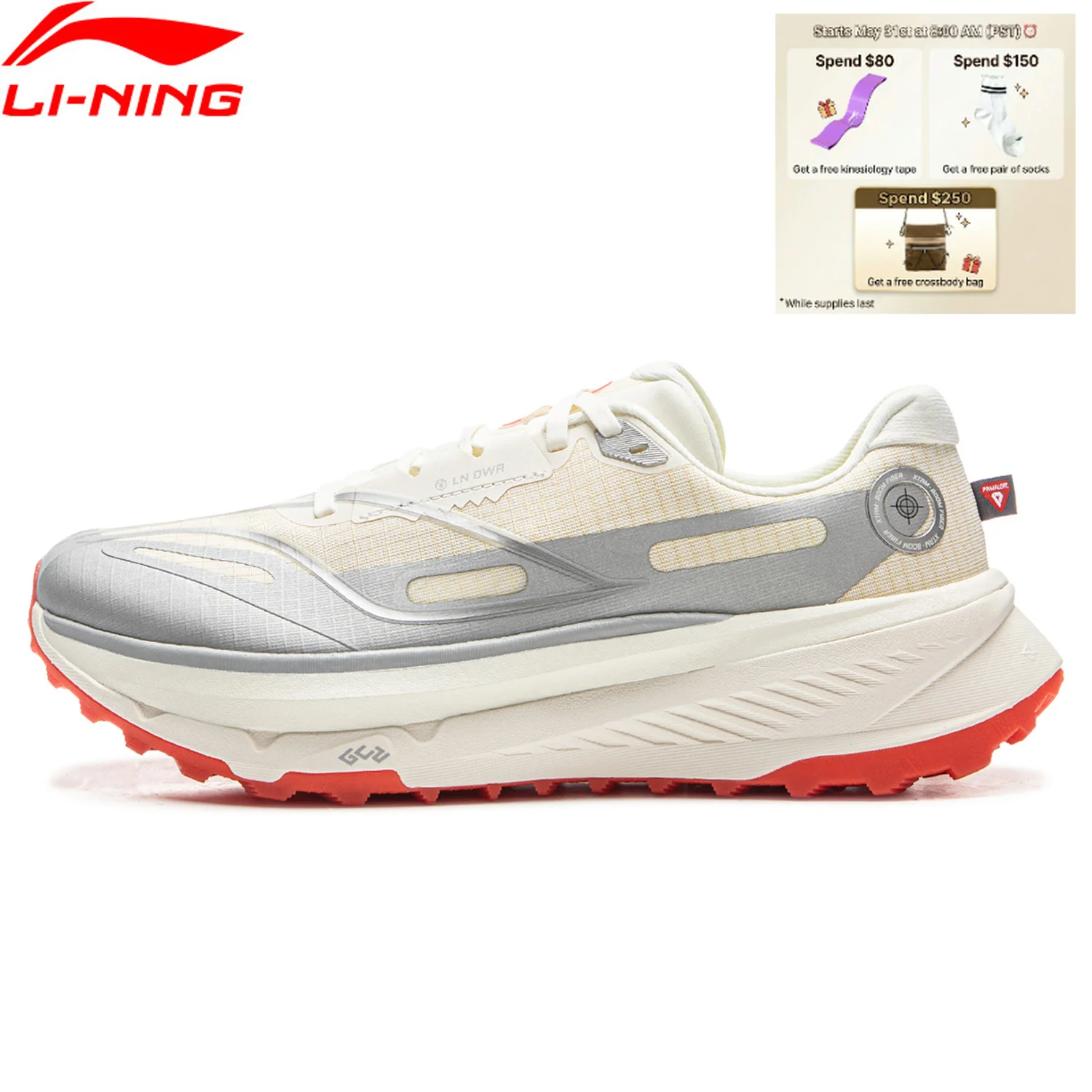 Li-Ning Men's DI LU 2 Trail Running Shoes XTRM-BOOM FIBER Cushion LN DWR Water Repellent LiNing Anti-slip Sports Shoes ARNV009
Li-Ning Men's DI LU 2 Trail Running Shoes XTRM-BOOM FIBER Cushion LN DWR Water Repellent LiNing Anti-slip Sports Shoes ARNV009