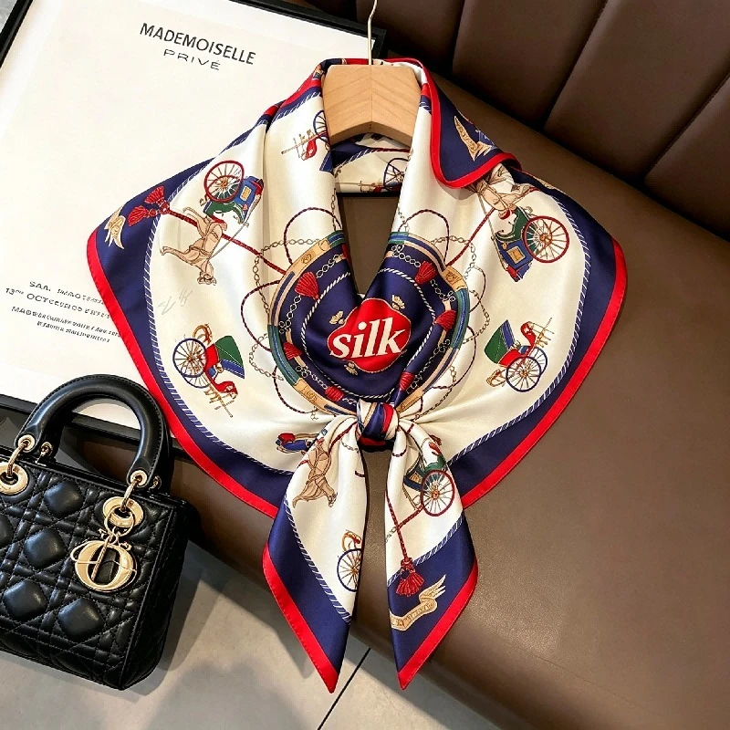 New Chain Silk Temperament Small Square Scarf Foreign Style Fashion Multi-functional Mulberry Silk Scarf Sunscreen Small Scarf
New Chain Silk Temperament Small Square Scarf Foreign Style Fashion Multi-functional Mulberry Silk Scarf Sunscreen Small Scarf