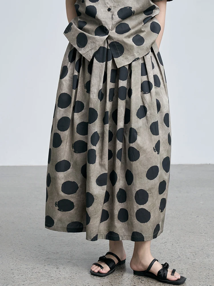 High Waist UMA Style Polka Dot Pleated Skirt Draping A-Line Skirt for Women Polyester Fiber Daily Wear Standard Fit
High Waist UMA Style Polka Dot Pleated Skirt Draping A-Line Skirt for Women Polyester Fiber Daily Wear Standard Fit