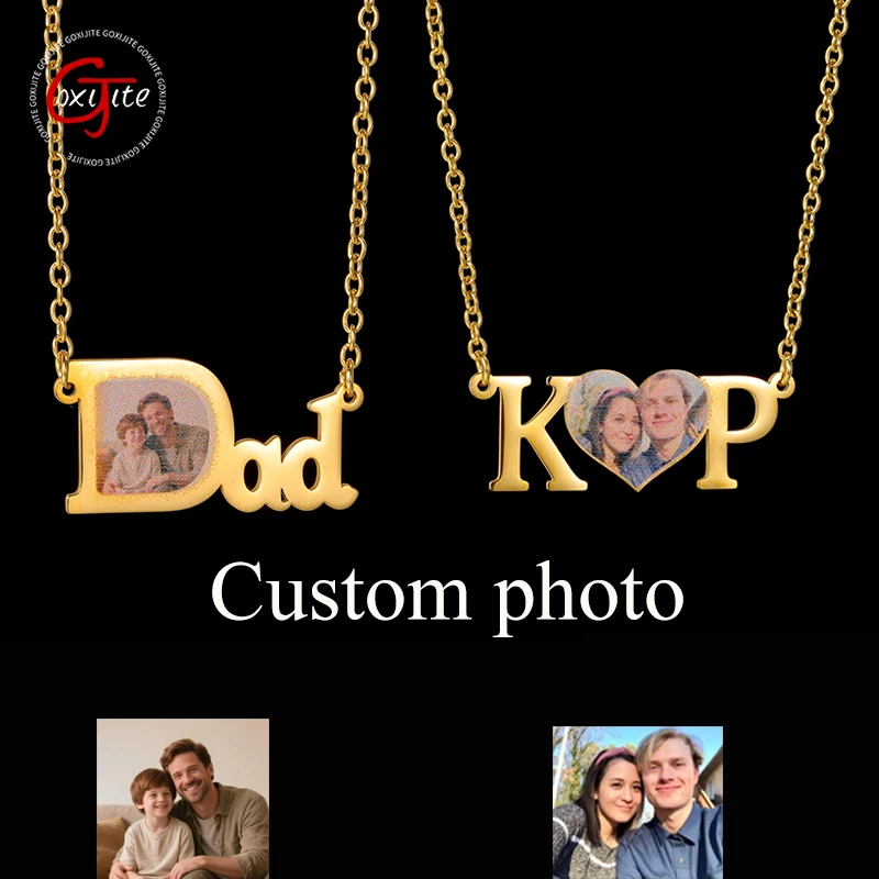 Goxijite Personalized Name Color Photo Necklace For Mom And Dad Stainless Steel Custom Photo Necklace For Family Jewelry Gift
Goxijite Personalized Name Color Photo Necklace For Mom And Dad Stainless Steel Custom Photo Necklace For Family Jewelry Gift