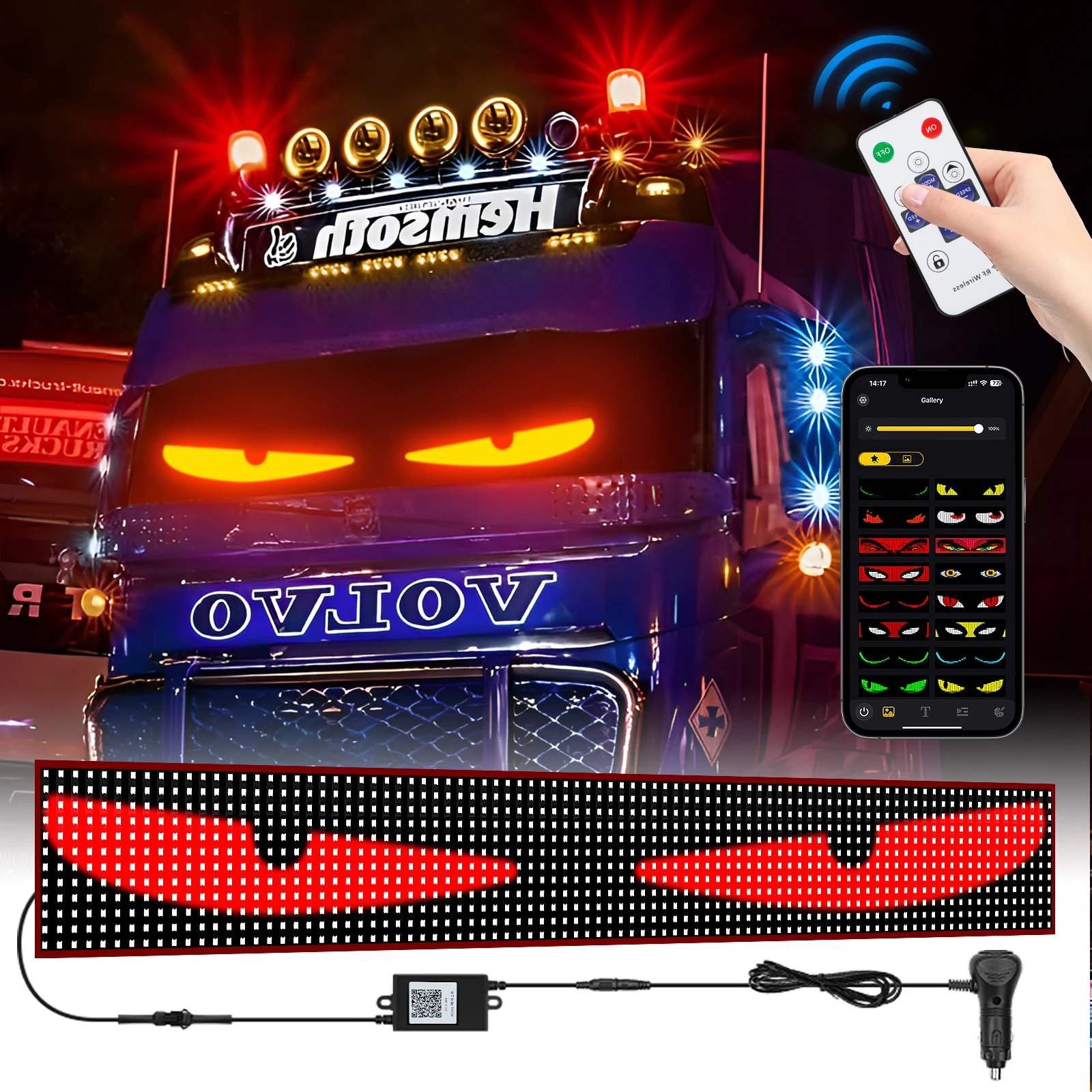 Светодиодный гибкий экран Truck Devil Eye, освещение салона автомобиля, декоративный светильник для окон грузовика, персонализированный универсальный 12-24 В
Светодиодный гибкий экран Truck Devil Eye, освещение салона автомобиля, декоративный светильник для окон грузовика, персонализированный универсальный 12-24 В