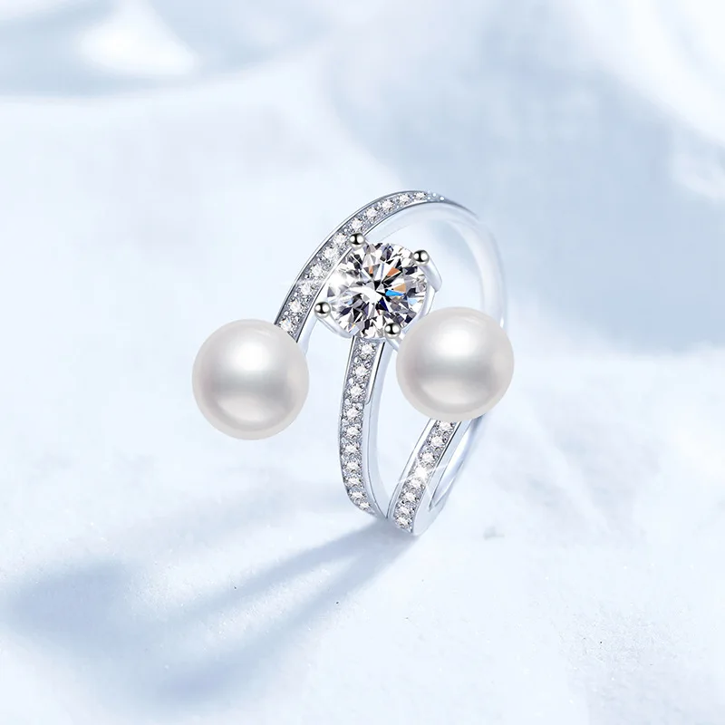 Platinum PT950 18K Gold Ring, Women's Moissanite Natural Freshwater Pearl Ring, Adjustable Light Luxury Fashion Accessory
Platinum PT950 18K Gold Ring, Women's Moissanite Natural Freshwater Pearl Ring, Adjustable Light Luxury Fashion Accessory
