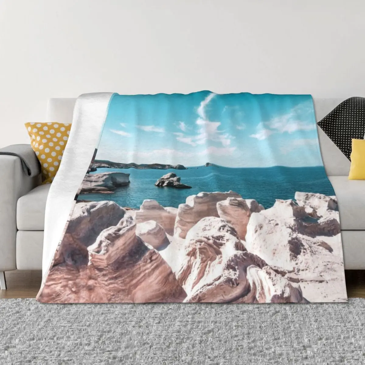 Milos island, Sarakiniko Beach, Greece Travel Photography Throw Blanket Flannel Plush valentine gift ideas Blankets
Milos island, Sarakiniko Beach, Greece Travel Photography Throw Blanket Flannel Plush valentine gift ideas Blankets