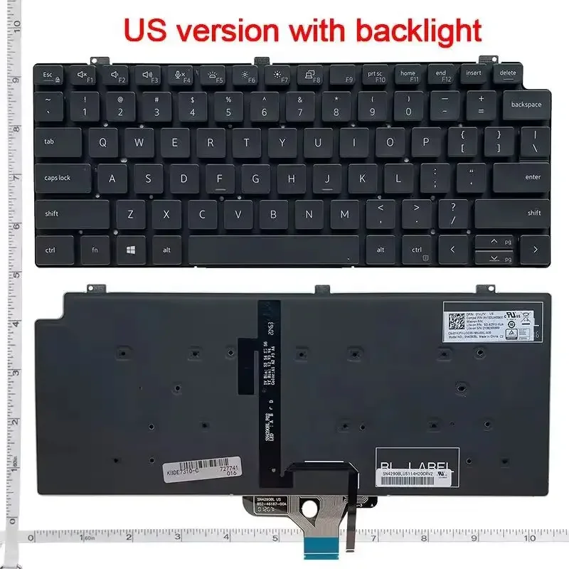 Клавиатура ноутбука с подсветкой США/RU для Dell LATITUDE 13-7300 P33S 7310, английская клавиатура
Клавиатура ноутбука с подсветкой США/RU для Dell LATITUDE 13-7300 P33S 7310, английская клавиатура