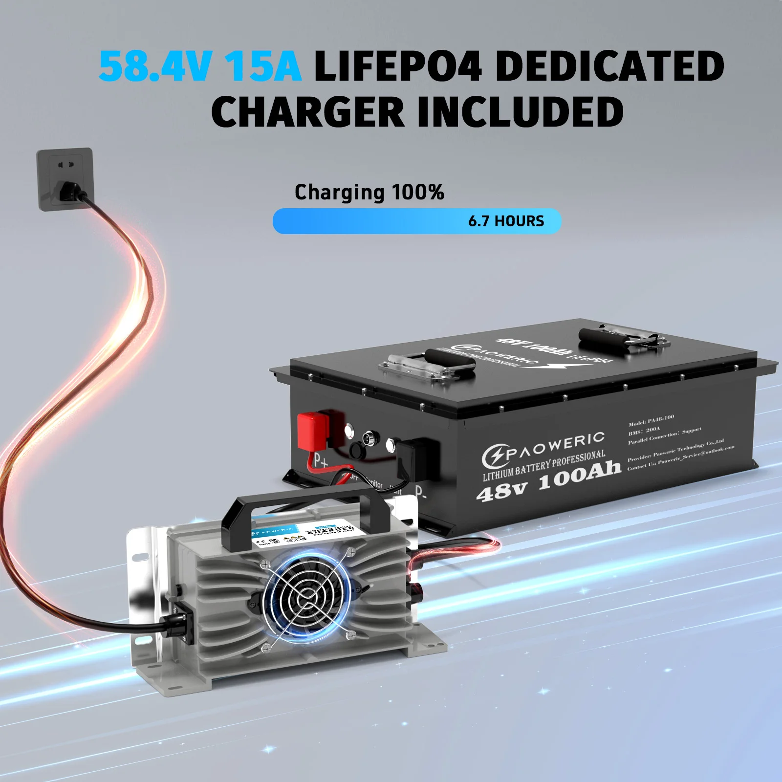 48V100AH lithium iron phosphate battery, with a lifespan of 10 years, suitable for solar energy, backup power, and off grid syst
48V100AH lithium iron phosphate battery, with a lifespan of 10 years, suitable for solar energy, backup power, and off grid syst