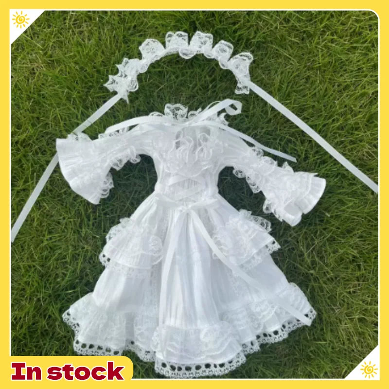 Generic Bjd Doll Clothes 1/3 1/4 1/6 Jointed Doll Vintage Palace Lolita White Lace Ruffled Princess Dress Fits minty4 Azone
Generic Bjd Doll Clothes 1/3 1/4 1/6 Jointed Doll Vintage Palace Lolita White Lace Ruffled Princess Dress Fits minty4 Azone