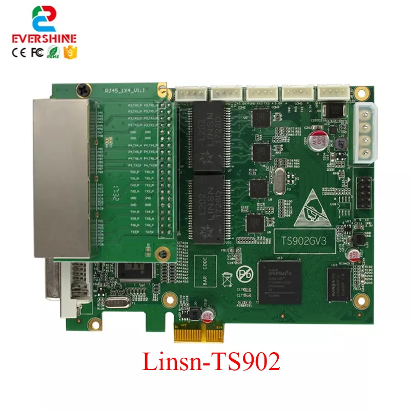 Original Linsn TS902 Full-Color Led Display Control Card Small Pitch Screen Receiving Card
Original Linsn TS902 Full-Color Led Display Control Card Small Pitch Screen Receiving Card