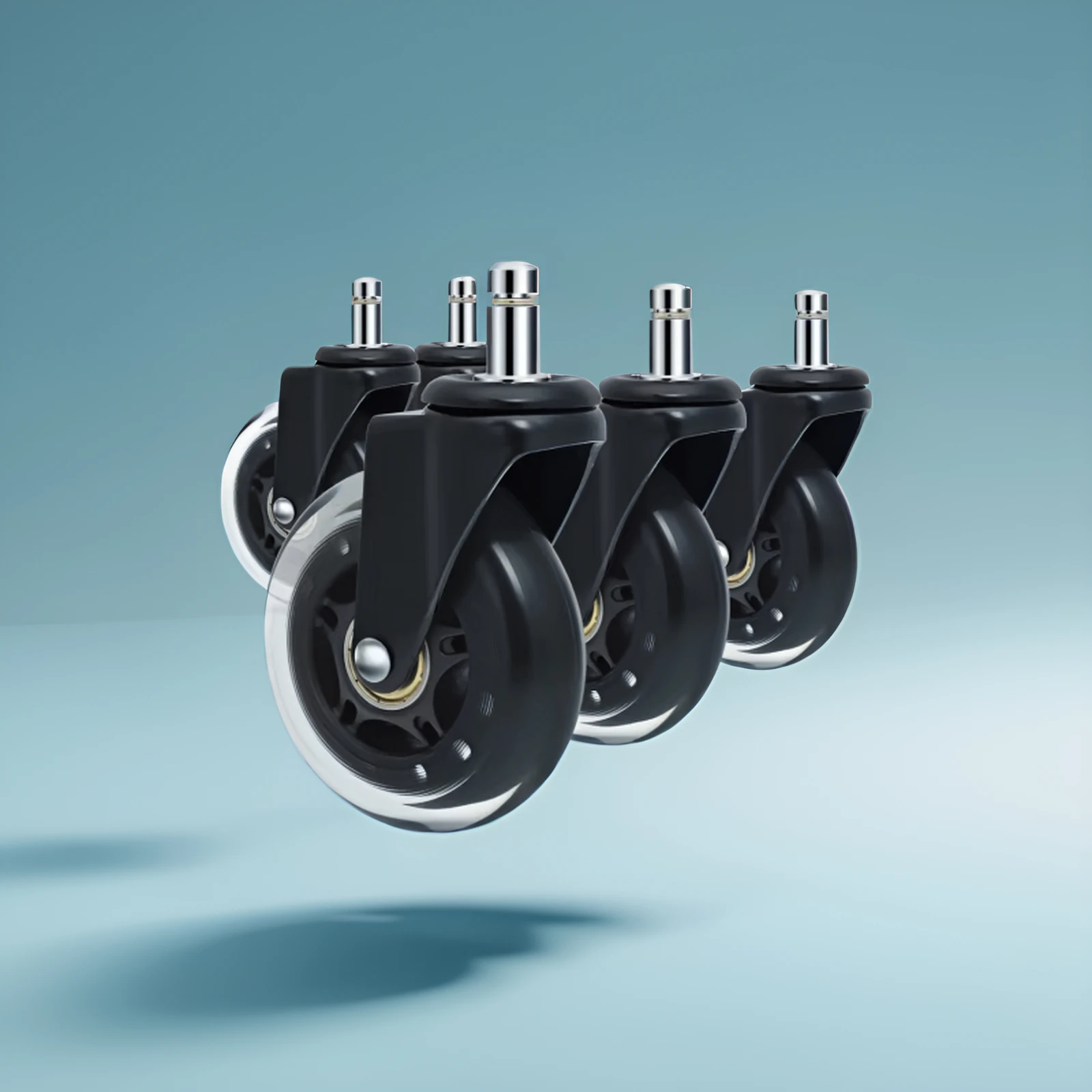 (5 Packs) 3 Inch M10/M11 Office Chair Caster Wheels – Circlip Plug-in PU Silent Casters
(5 Packs) 3 Inch M10/M11 Office Chair Caster Wheels – Circlip Plug-in PU Silent Casters