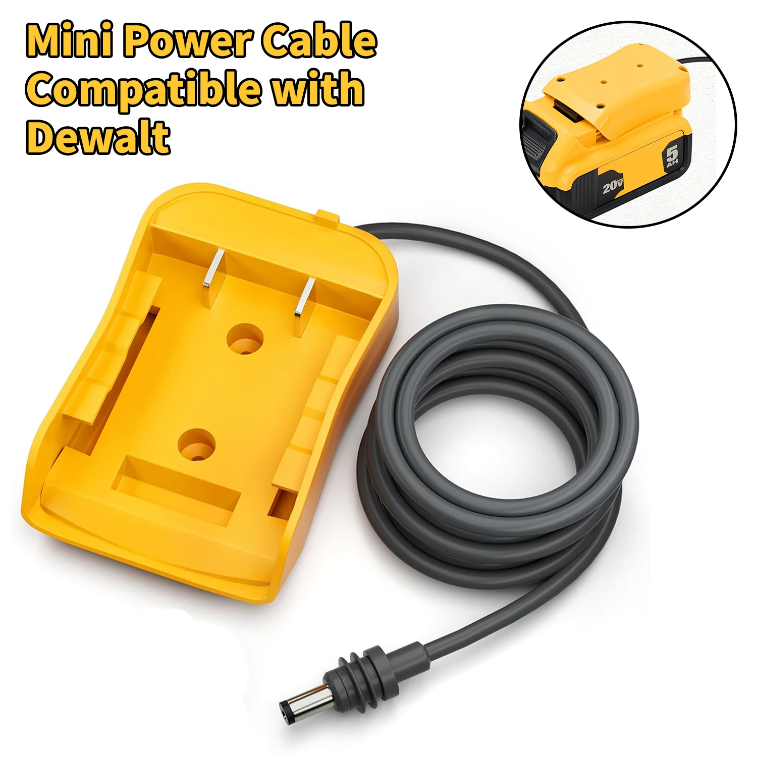 Starlink Mini DC Power Cable For Dewalt 18 V-20 V Battery Adapter Starlink Mini Charger Adapter to DC Power Plug & Play 1M
Starlink Mini DC Power Cable For Dewalt 18 V-20 V Battery Adapter Starlink Mini Charger Adapter to DC Power Plug & Play 1M