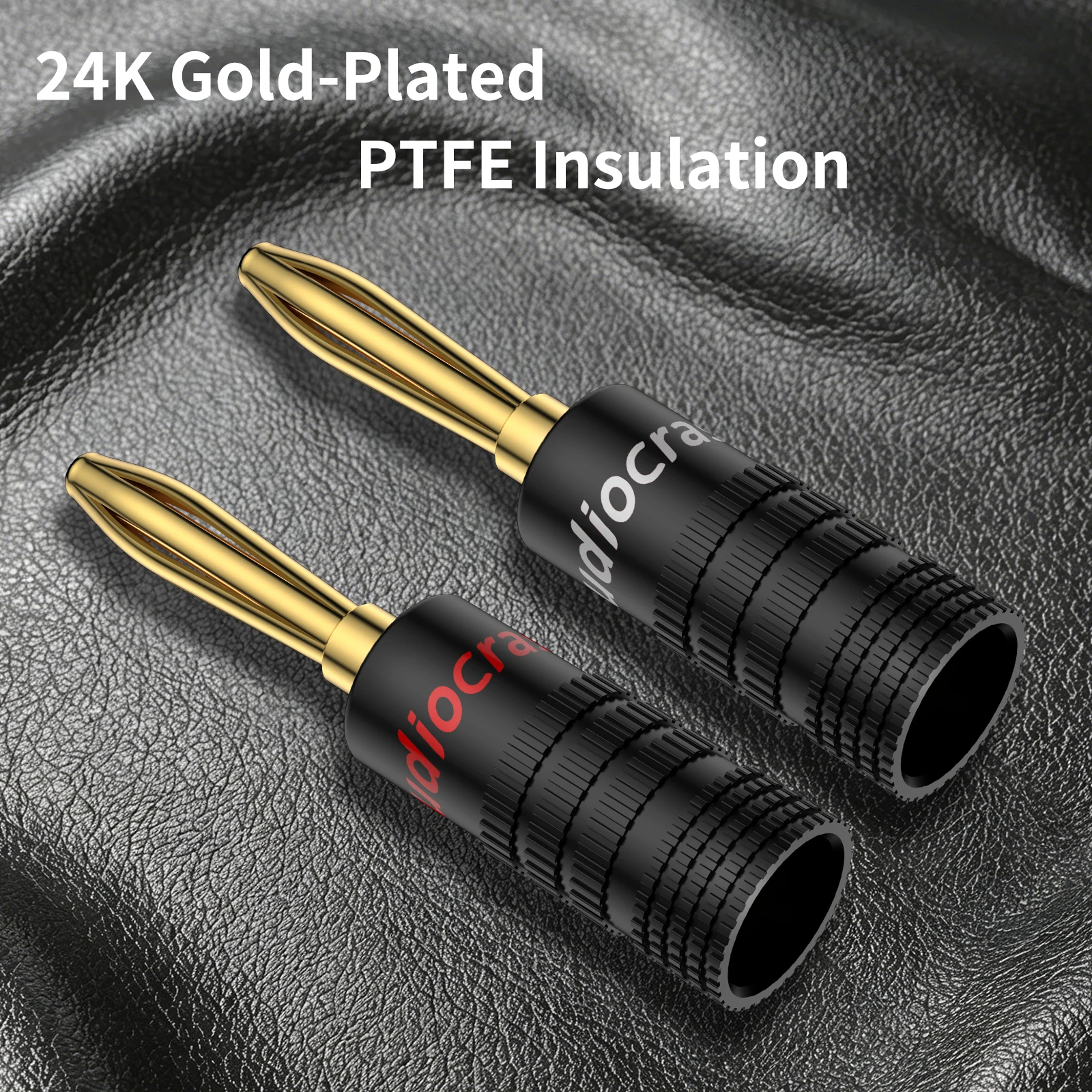 Audiocrast Pure Copper 24K Gold Plated Banana Plug Speaker Connector with Screw Lock For Audio Jack Speaker Plugs extension
Audiocrast Pure Copper 24K Gold Plated Banana Plug Speaker Connector with Screw Lock For Audio Jack Speaker Plugs extension