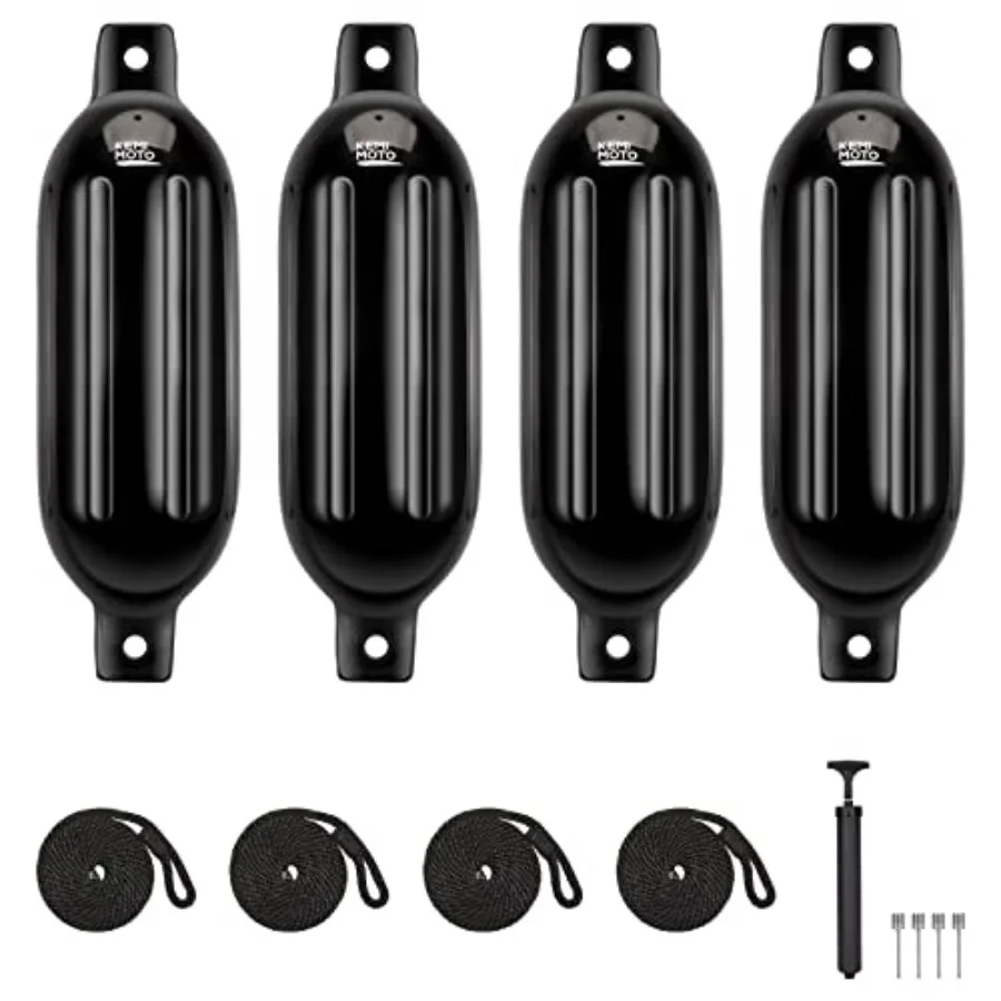 Boat Fenders Boat Bumpers for 15-35ft Boat, 4 Pack Inflatable Boat Fenders Bumpers with 4 Ropes, Boat Bumpers for Docking, Fit
Boat Fenders Boat Bumpers for 15-35ft Boat, 4 Pack Inflatable Boat Fenders Bumpers with 4 Ropes, Boat Bumpers for Docking, Fit