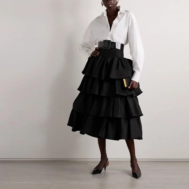 Женские юбки Cupcake, многослойные, хорошее качество, застежка-молния, черная юбка длиной миди, длинные многоуровневые юбки по индивидуальному заказу
Женские юбки Cupcake, многослойные, хорошее качество, застежка-молния, черная юбка длиной миди, длинные многоуровневые юбки по индивидуальному заказу