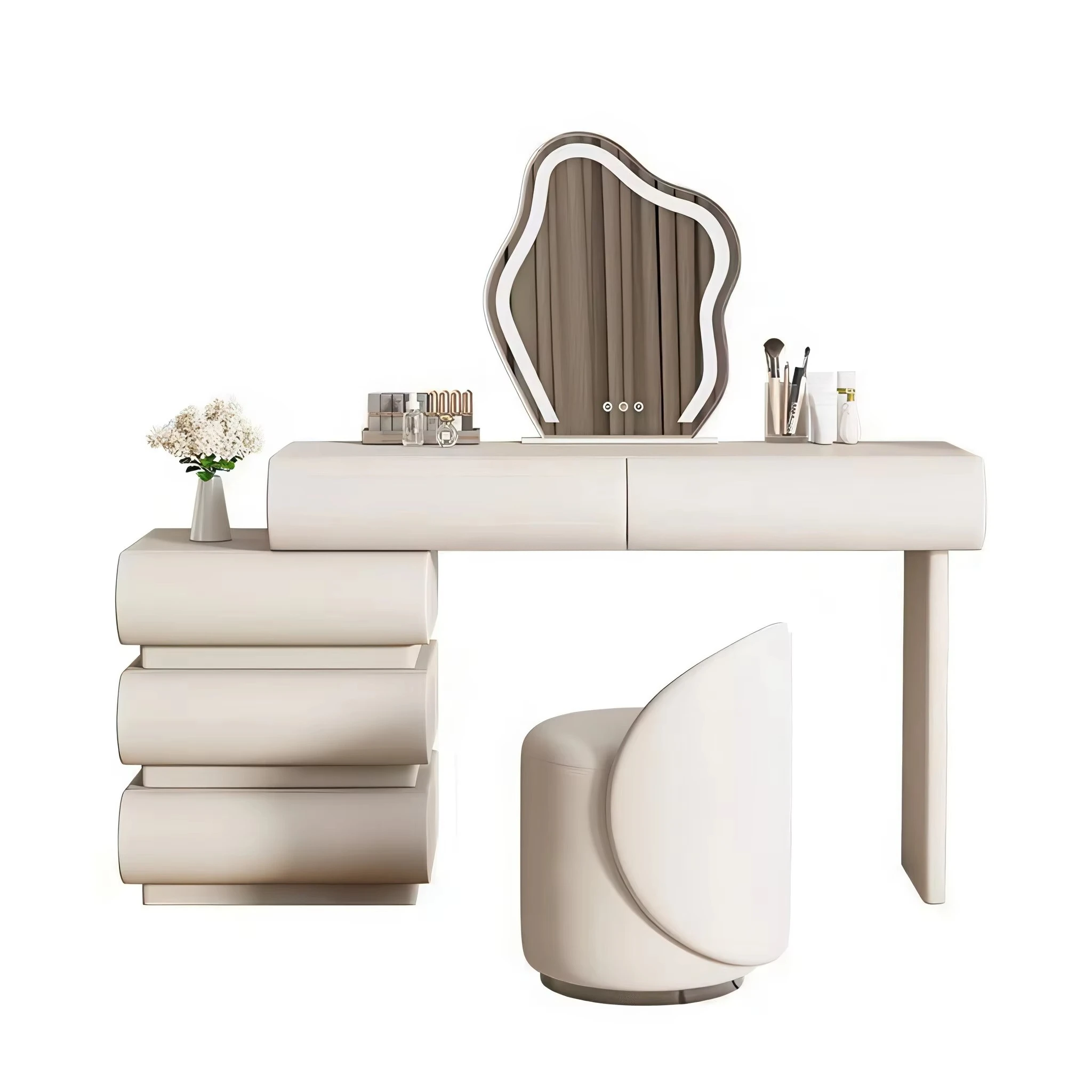 Factory Direct Good Quality Modern Dressing Table with Makeup Mirror Dresser for Bedroom and Hotel Use
Factory Direct Good Quality Modern Dressing Table with Makeup Mirror Dresser for Bedroom and Hotel Use