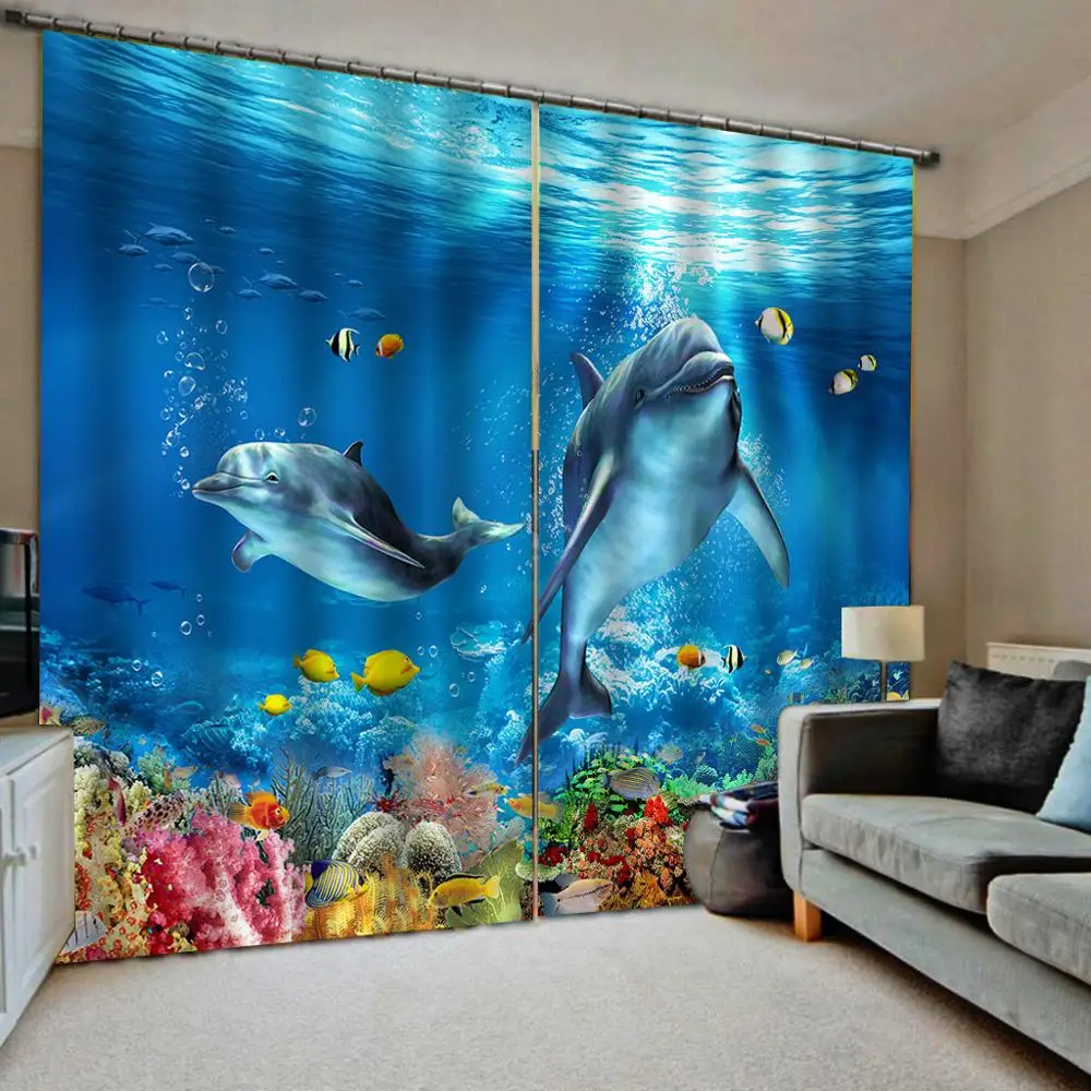 3D Blackout Curtains Living Room Bedroom Hotel Window curtains blue curtains dolphin Blackout curtain
3D Blackout Curtains Living Room Bedroom Hotel Window curtains blue curtains dolphin Blackout curtain
