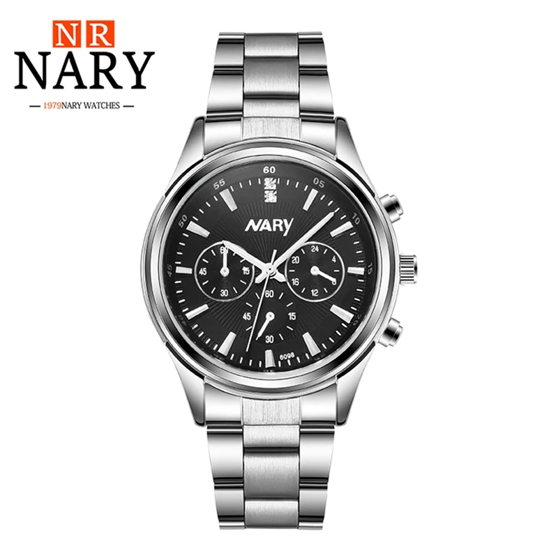 NARY Lovers Watch High Quality Stainless Steel Men Watch Fashion Business Waterproof Leather Women Watch Quartz Wristwatches6098
NARY Lovers Watch High Quality Stainless Steel Men Watch Fashion Business Waterproof Leather Women Watch Quartz Wristwatches6098