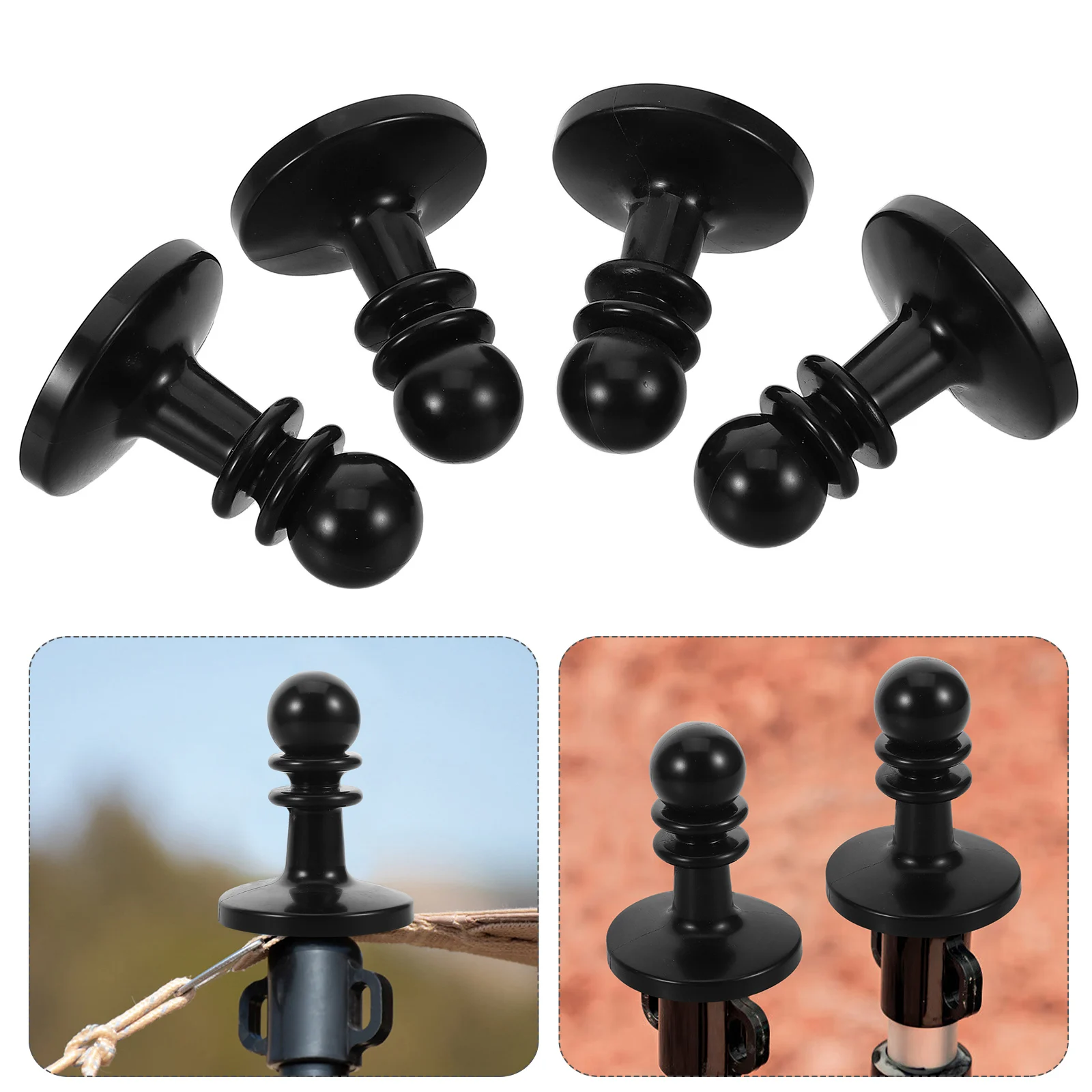 4Pcs Outdoor Tent Pole Caps Insulation Weatherproof Plastic Tent Stake Caps for Camping Hiking Tent Accessories
4Pcs Outdoor Tent Pole Caps Insulation Weatherproof Plastic Tent Stake Caps for Camping Hiking Tent Accessories