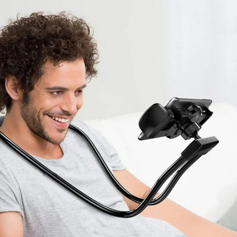 Flexible Mobile Phone Holder Hanging Neck Lazy Necklace Bracket Bed Degree Phones Holder Stand For iPhone Samsung Copper sheet
Flexible Mobile Phone Holder Hanging Neck Lazy Necklace Bracket Bed Degree Phones Holder Stand For iPhone Samsung Copper sheet