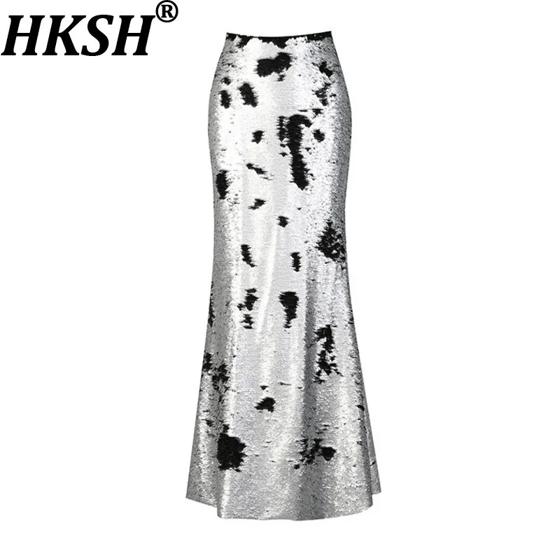 HKSH Spring Autumn New Women's Skirt Color Block Sequined Luxury Elegant Chic Sweet Cool Slim Fit Bodycon Mermaid Skirts HK17092
HKSH Spring Autumn New Women's Skirt Color Block Sequined Luxury Elegant Chic Sweet Cool Slim Fit Bodycon Mermaid Skirts HK17092