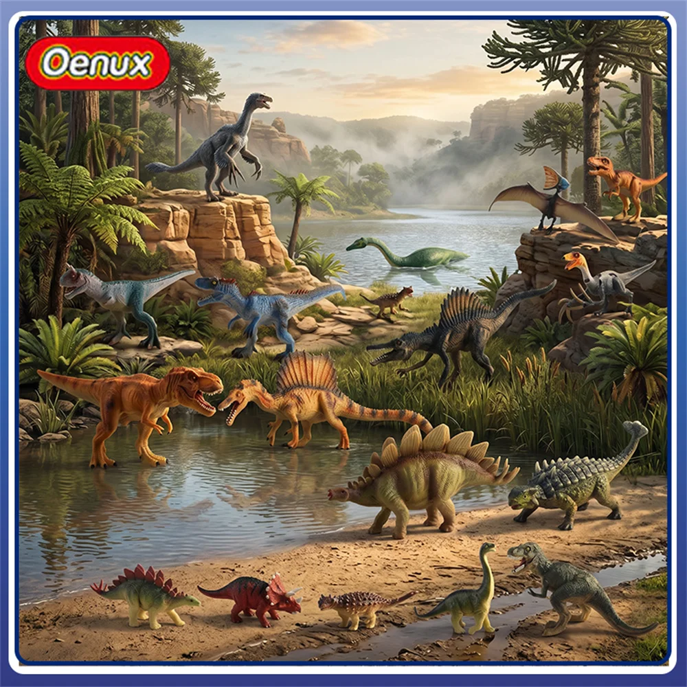 Oenux Realistic Dinosaur Figurines Set with Storage Bucket Free Large Dinosaur Map Dino Models for Diorama Desktop Collection De
Oenux Realistic Dinosaur Figurines Set with Storage Bucket Free Large Dinosaur Map Dino Models for Diorama Desktop Collection De