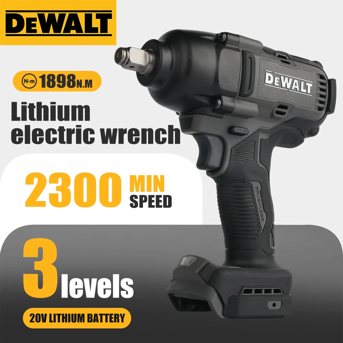 DeWalt DCF99M High Torque Brushless 20V Electric Impact Wrench Powered Electric Durable for Professiona Naked Tool
DeWalt DCF99M High Torque Brushless 20V Electric Impact Wrench Powered Electric Durable for Professiona Naked Tool