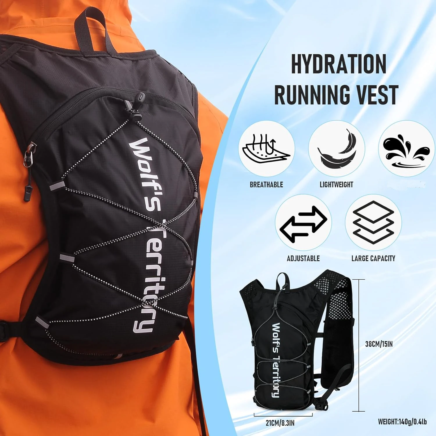 Running Vest For Men Women Lightweight Breathable Hydration Backpack Functional Running Vest For Cycling Hiking Marathon
Running Vest For Men Women Lightweight Breathable Hydration Backpack Functional Running Vest For Cycling Hiking Marathon