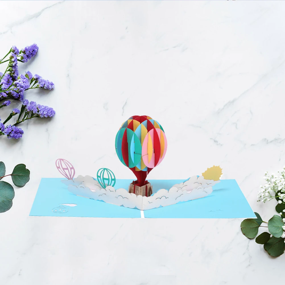 1pc 3D Printed Greeting Hot Air Balloon Birthday Invitation Cards Colorful Party Blessing Cards Exquisite Celebration Gift
1pc 3D Printed Greeting Hot Air Balloon Birthday Invitation Cards Colorful Party Blessing Cards Exquisite Celebration Gift