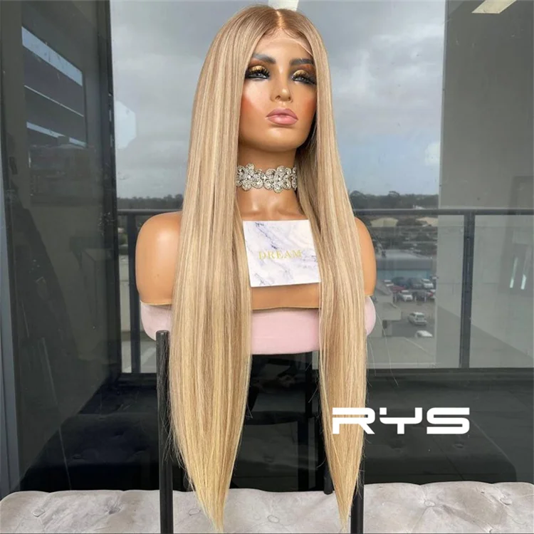 European Hair New Glueless Lace Frontal Wig Long Balayage Hair Jewish Wigs Human Hair Woman Blonde For White 1 Piece
European Hair New Glueless Lace Frontal Wig Long Balayage Hair Jewish Wigs Human Hair Woman Blonde For White 1 Piece